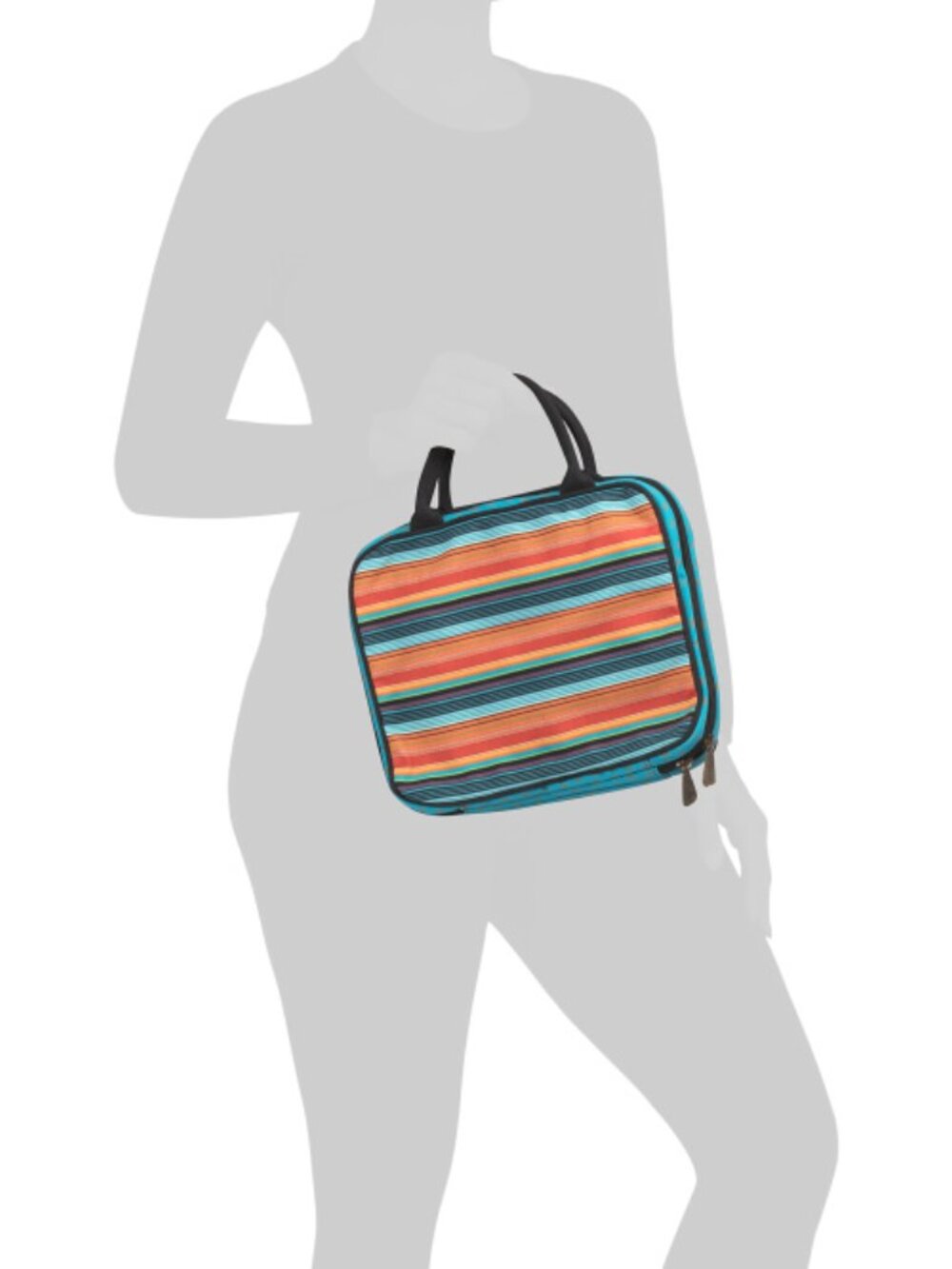 Laurel Burch Hippie Kitty Cat Cosmetic Makeup Travel Tote - NWT - Picture 2 of 5